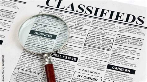 Classified ads. .  ...
