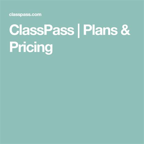 Classpass plans. Get back into your routine with ClassPass – every fitness class and wellness service with one pass. Sign up now and get moving. ‍♀️ ‍♂️. 