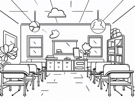 Classroom Coloring Shee