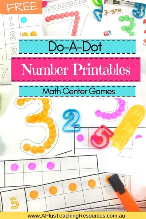 Classroom Essentials DoADot Number Printables {FREE Download!} Do a