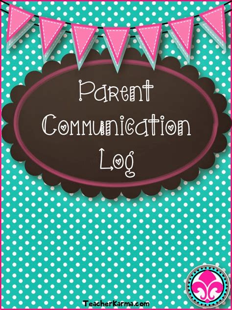 Classroom Freebies Too Parent Communication Log FREEBIE!