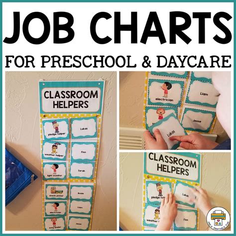 Classroom Job Chart PreK Printable Fun