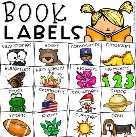 Classroom Library Book Bin Labels, Posters and More.. Book bin labels