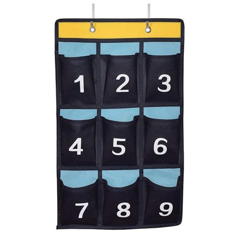 Classroom Pocket Chart Organizer, Cell Phones Calculator Holder …