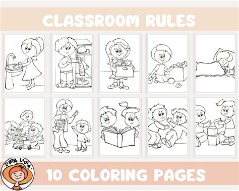 Classroom Rules For Coloring