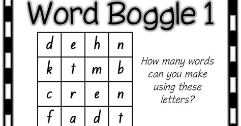 Classroom Treasures Word Work Boggle