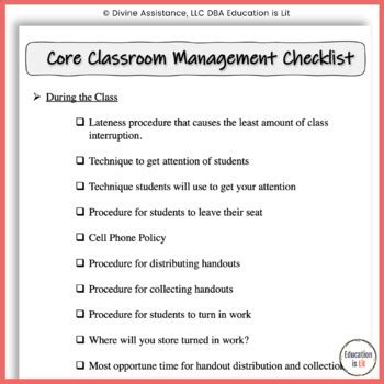 Classroom management procedures high school.  The eighth edition of Classr...
