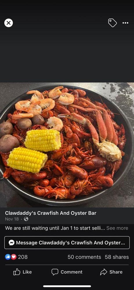 We have improved the barbecue shrimp at Clawdaddy's Crawfish And Oyster Bar by peeling them for you! I asked most of the guests that tried the new dish this week and the only bad thing I heard was they are too messy. Problem solved, see everyone Thursday night! . 