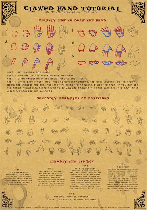 Clawed Hand Tutorial by Mytherea on deviantART How to draw hands