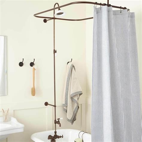 Clawfoot tub shower curtain rod. Things To Know About Clawfoot tub shower curtain rod. 
