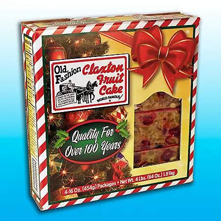 Claxton fruit cake sams club. Two-pound cake tastefully packaged in full-color carton. Great for slicing at parties. ... Home; Fruit Cake; Pecans; Gourmet Candies; Claxton Caps; Search Site. Shop. 2 Lb. Solid Loaf - Dark. $23.95. Ship to. or add name. Add to Cart. Add Product Review: ... The Claxton Story...it's All About Family. FREQUENTLY ASKED QUESTIONS. Contact Us. 