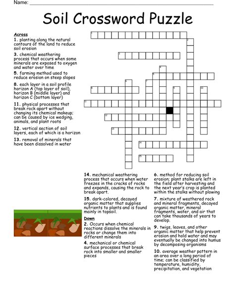 Crossword Clue. Here is the answer for the crossword clue Rich soil. . We have found 40 possible answers for this clue in our database. Among them, one solution stands out with a 95% match which has a length of 4 letters. We think the likely answer to this clue is LOAM.. 