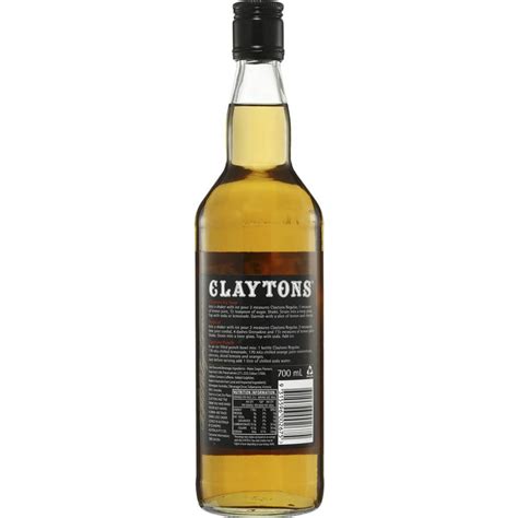 Claytons - Claytons. Claytons is the brand name of a non-alcoholic, non-carbonated beverage coloured and packaged to resemble bottled whisky. It was the subject of a major marketing campaign in Australia and New Zealand in the 1970s and 1980s, promoting it as "the drink you have when you're not having a drink " at a time when alcohol was being targeted as ... 