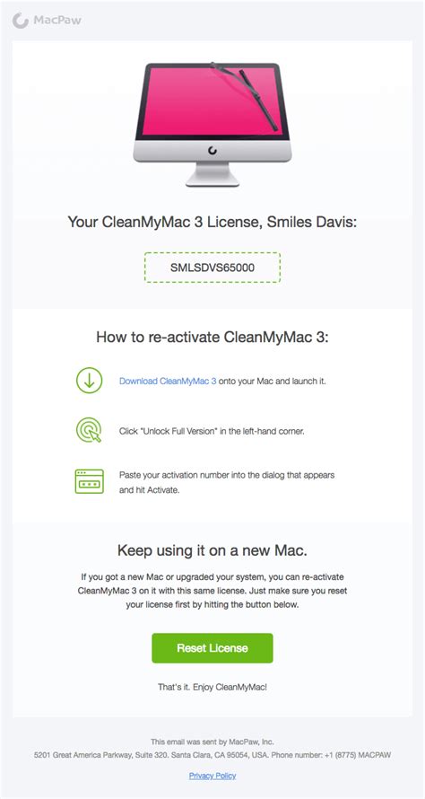 Clean My Mac 3 Activation Key