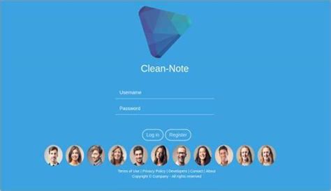 Clean Note Bootstrap Html Css Social Network Template