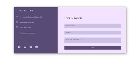 Clean Stylish Responsive Contact Form Using HTML and CSS Only (Free