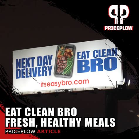 Clean bro. EAT CLEAN BRO is an all-natural meal prep company based in New Jersey delivering FRESH never frozen meals to the trip-state area of NJ, NY and PA while shipping to 17 surrounding states. Visit us ... 