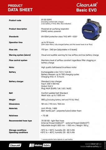 CleanAir Evo Basic by United Welding Supplies - Issuu