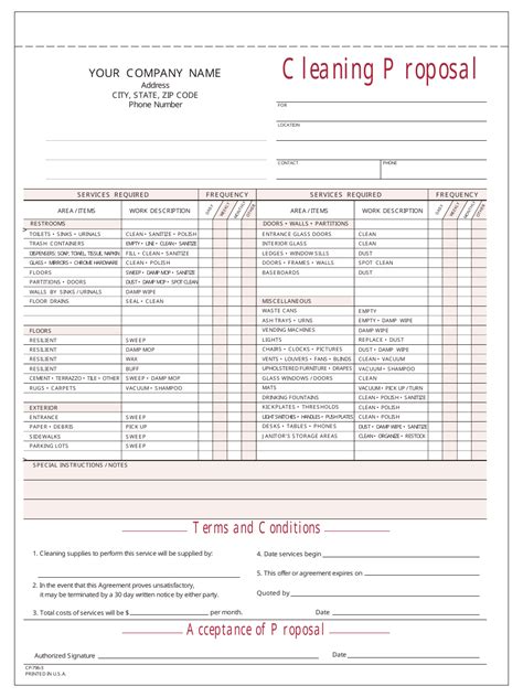 Cleaning Business Proposal Forms Form Resume Examples a15qWnAkeQ