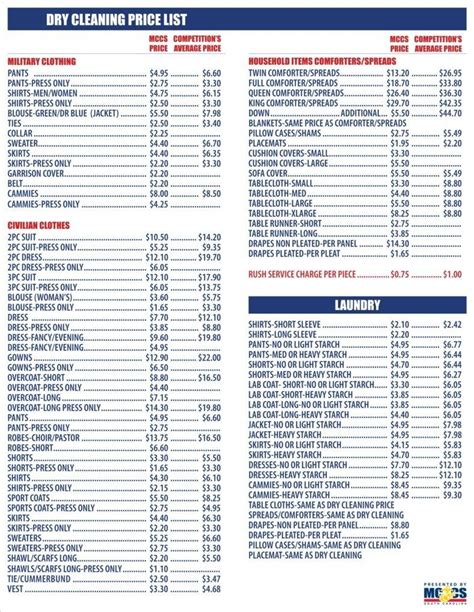 Cleaning Price List 9+ Examples, Format, Pdf Examples