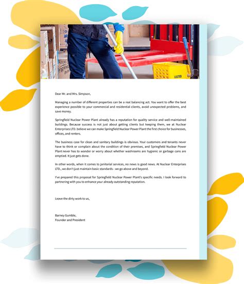 Cleaning Service Letter Of How to write a Cleaning