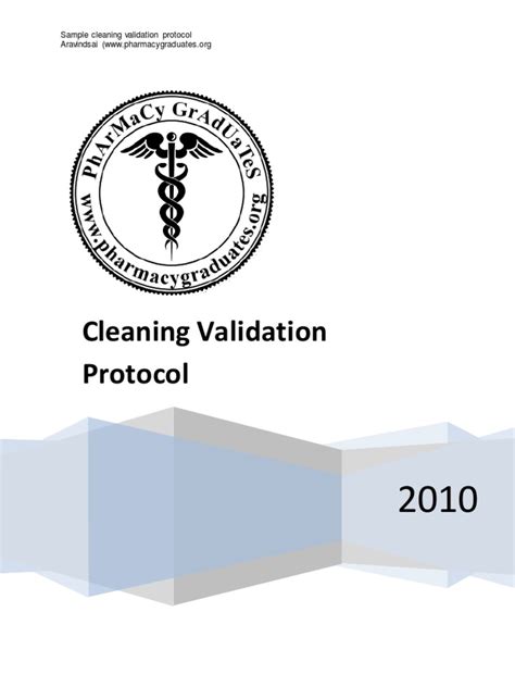 Cleaning Validation Protocol - Web of Pharma