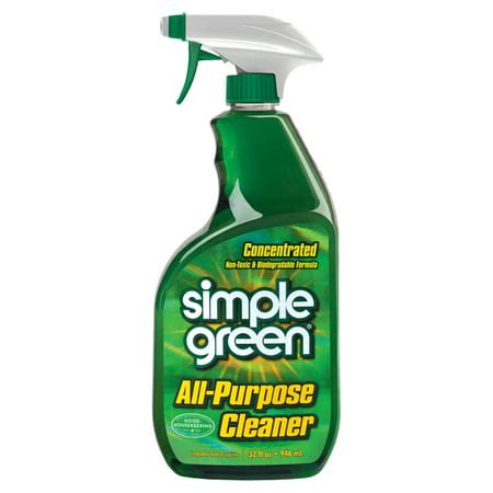 Cleaning with simple green. Move any cars, bikes, tools, boxes, and other items out of the garage. Sweep. Clean your garage floor first by sweeping to remove dirt, leaves, grass clippings, dead bugs, efflorescence, etc. Apply Simple Green Oxy Solve Concrete and Driveway Cleaner. Mix 2 cups of Simple Green with 1 gallon of warm water in a separate container. 