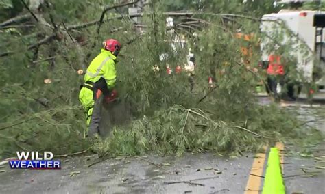 Cleanup begins after storms topple trees, cause flooding in parts of Mass.