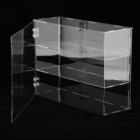 Clear Acrylic Display Case DIY Assembly Desktop Mi... Grandado