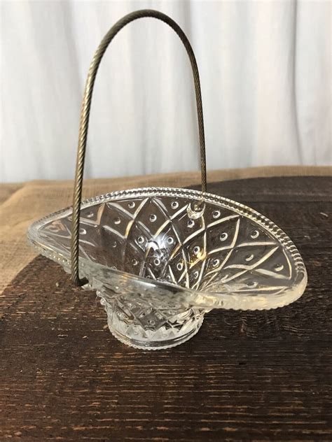 Clear Glass Basket - Etsy