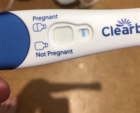 Clear blue faint pregnancy line. mkb1983. I'm not even late an managed to convince myself I'm preggers xx. Lol😂 I started early due to symptoms and have got 3 faint pink positives so far then this clear blue one. Still feels like af is going show though, tomorrow I think. Knowing my luck, there all evaps that came up within the time limit🙄. 