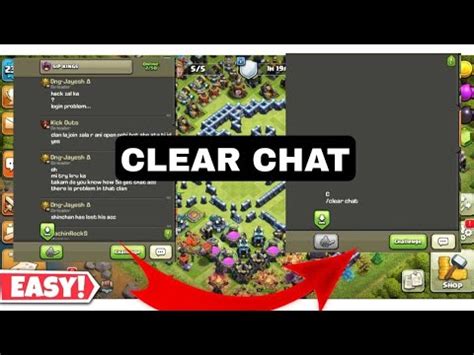 Clear chat in coc