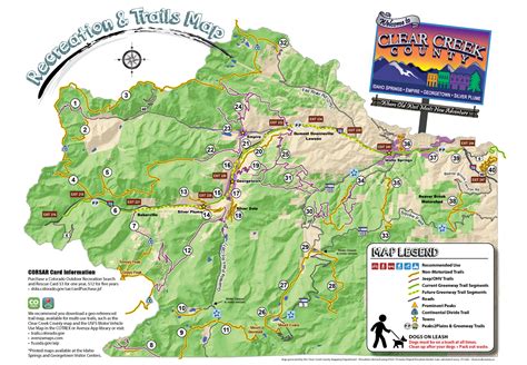 Clear creek trail map.  Most trails follow .  I hiked this trail today...