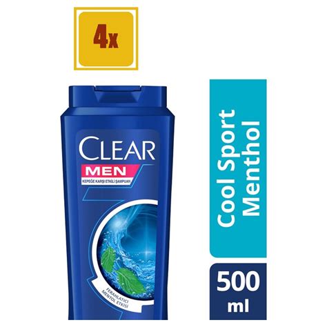 Clear erkek şampuan cool sport menthol 500 ml