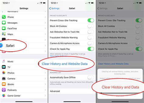 Delete history, cache and cookies. Go to Settings > Safari. Tap Clear History and Website Data. Clearing your history, cookies and browsing data from Safari won't change your AutoFill information. When there’s no history or website data to be cleared, the button to clear it will turn grey. The button might also be grey if you have web content ....