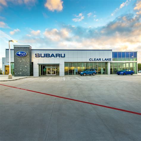 Clear lake subaru. The Subaru of Clear Lake dealership in Houston, TX, offers great deals on Subaru cars, crossovers, wagons, service, parts, leasing & more. ... Visit us today! Subaru of Clear Lake. Sales: 281-305-1083 | Service: 281-729-6537 | Parts: 281-971-9350 | Collision Center: 281-209-4445 . 15121 Gulf Fwy Houston, TX 77034 OPEN TODAY: 9:00 AM - 8:00 PM ... 