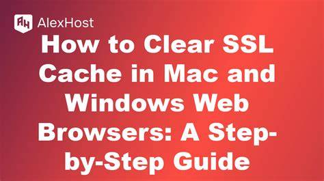 Clear ssl cache mac.  I can use Where I'm having an issue is that the instructio...