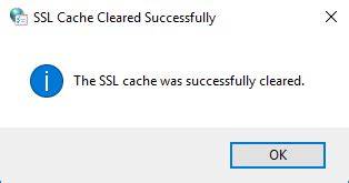 Clear ssl cache windows 10.  Clear SSL State in Browsers on Windows Every time Windo...