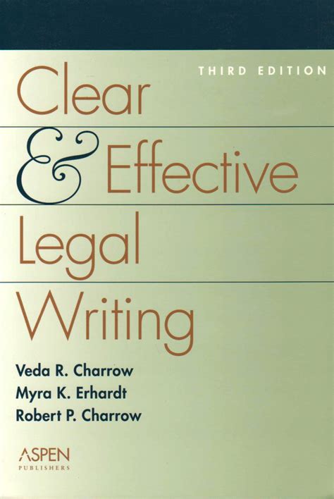 Download Clear And Effective Legal Writing Fifth Edition By Veda R Charrow
