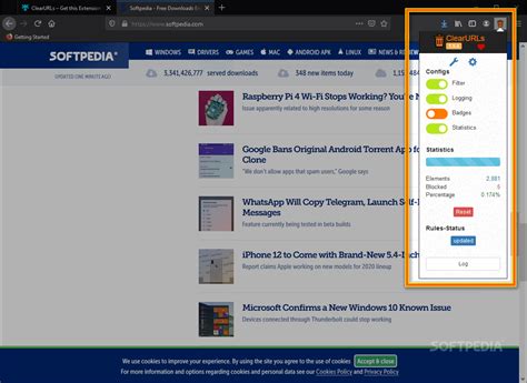 ClearURLs for Firefox (Windows) - Download & Review - softpedia