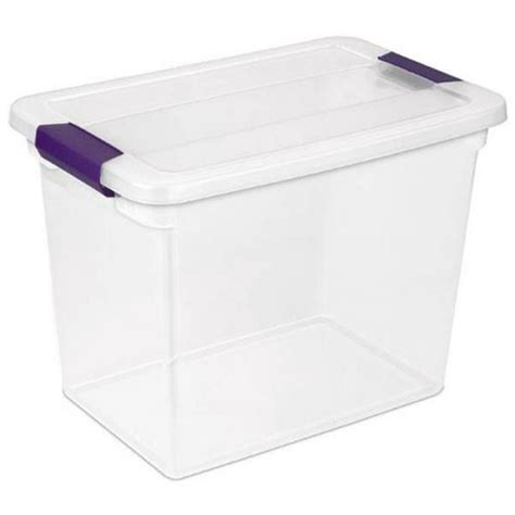 ClearView 27-Quart Clear Latching Storage Tote - Big Lots