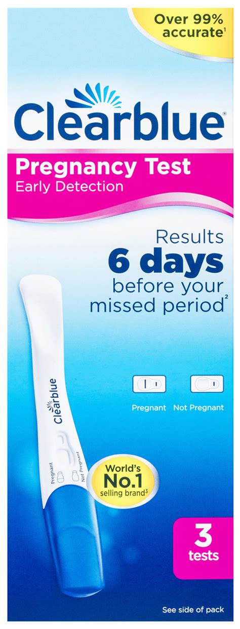 Clearblue Early Detection Pregnancy Test, Kit Of 3 Test Cook Street