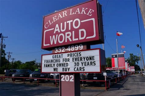 Language: english Find great deals at Clear Lake Auto World in League City, TX. Keywords: Claw Clearlake Clear Lake World Auto Worl Sale Cars Pre Owned Cheap Vehicles for in Texas Preowned Usa Used and Trucks Car Dealer Automobiles Houston Tx Sales Nassau Bay Deals Pasadena Webster Seabrook Dealership Friendswood Lots Financing Area. 