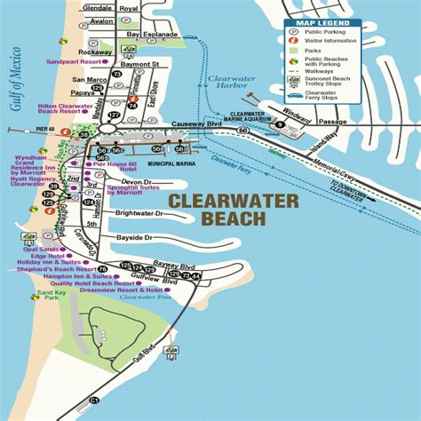 Clearwater Beach Area Map U.S. News Travel