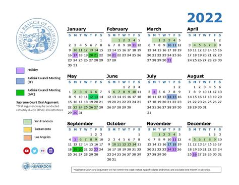 Clearwater Court Calendar