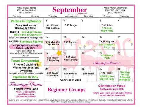 Clearwater Events Calendar