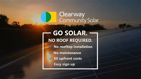 Clearway community solar. Clearway Community Solar LLC may retain the renewable attributes associated with the generation of solar energy. Residential customers only. Have a small business? Please call 1.866.520.2711 or email communitysolarsales@clearwayenergy.com. Clearway Community Solar LLC is … 
