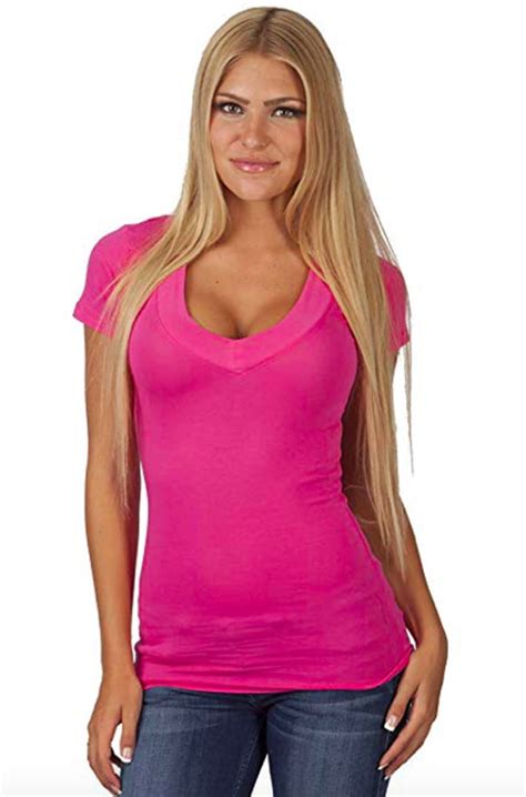 Cleavage tops. If you have problems with your bras showing when you wear tight fitting tops and t-shirts, you need to change your bras rather than overhauling your wardrobe. T-shirt bras are the ... 