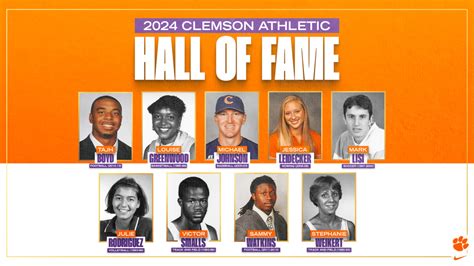 Clemson announces 2024 Athletic Hall of Fame Class …