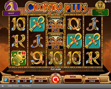 Cleopatra slot machine. Cleopatra Slots is a massive hit across the whole world and one of the most popular slot games that are found in Las Vega casinos. Cleopatra is a 5 reel, 20 payline slot with an Egyptian theme . This is an easy game to learn and play with the symbols in this game made up of hieroglyphics, scarabs, and the sphinx scatter symbol. 